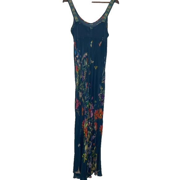 Johnny Was Floral Maxi Dress Size M Boho Embroidered Festival Sleeveless - Picture 1 of 8